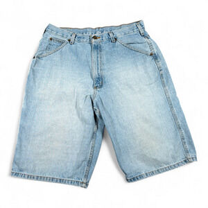 Vintage Ralph Lauren Polo Jean Shorts Mens 33 Blue Denim Baggy Carpenter Y2K